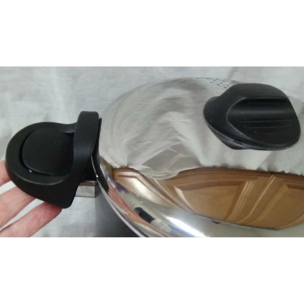Stock Pot with Strainer Lid Stainless Steel 6 Quart Non-stick Finish #080
